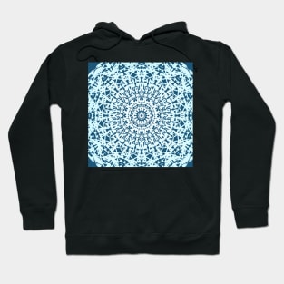 Blue Zen Meditation Mandala #2 Hoodie